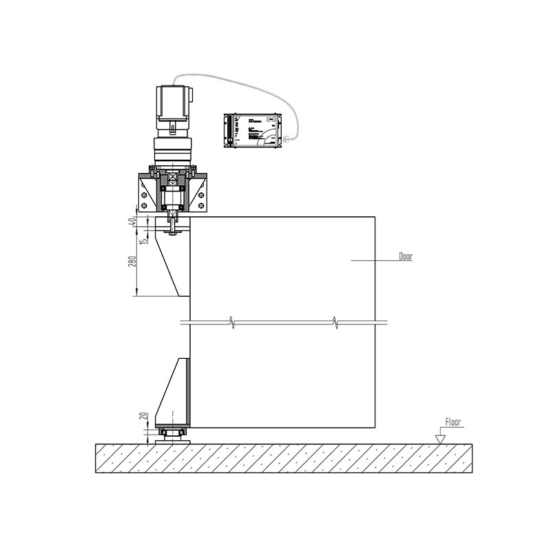 3000 kg Automatesch Swing Bedreiwer